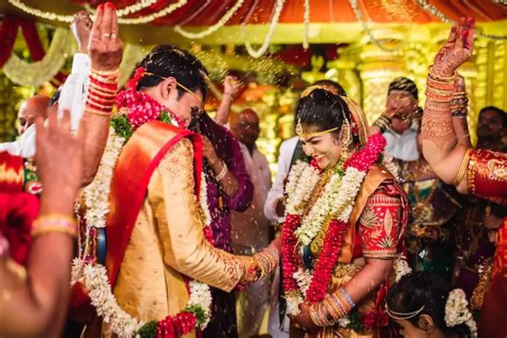 Beautiful candid wedding ceremony captured by professional wedding photographers in Hyderabad